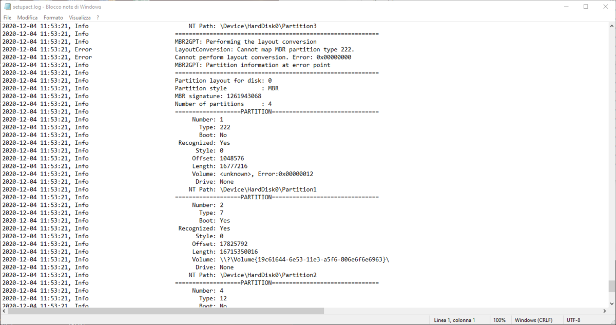 Mbr2gpt cannot map mbr partition type computer masters